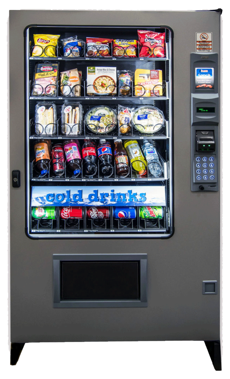 AMS combo snack and drink vending machine
